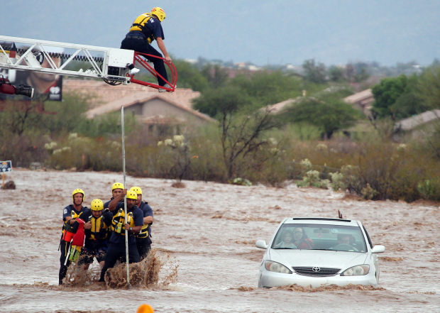 Monsoon causes problems on Tucson streets